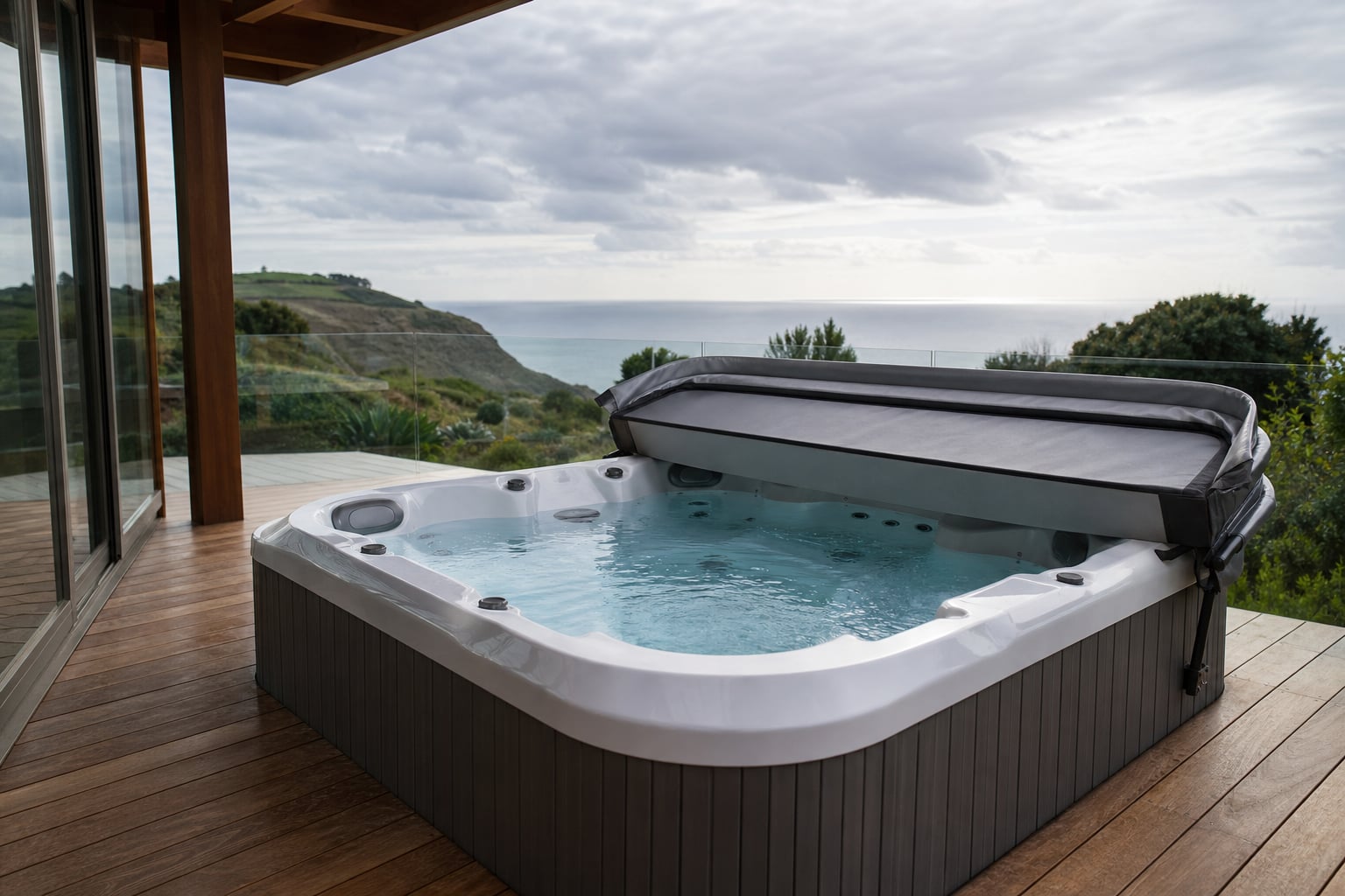 Hot tub equipment bay ready for professional diagnosis