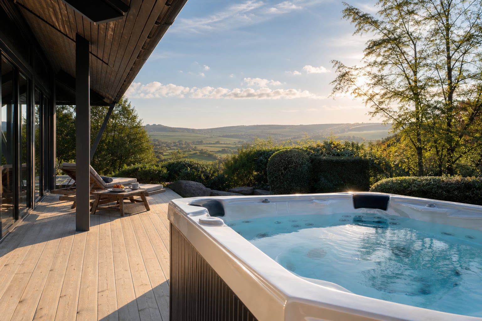 Opposite view of the Ivybridge spa terrace