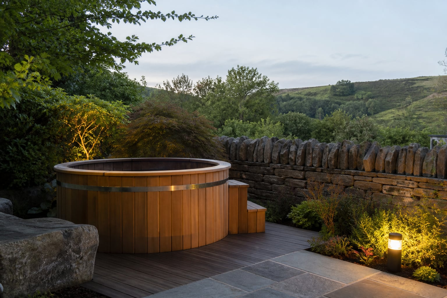 Opposite angle of the Modbury spa terrace