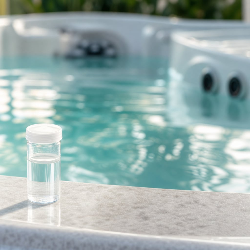 Spa chemical programme supplies for a South Hams holiday let